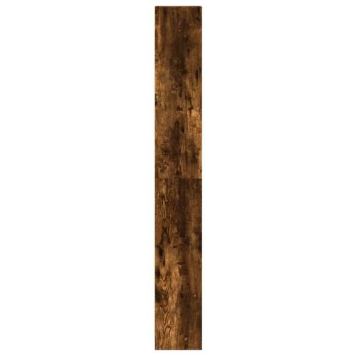 Bogreol 40x24x176 cm konstrueret træ røget egetræsfarve