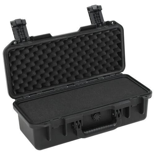 Transportabel flightcase 46,5x21,5x17,5 cm PP sort