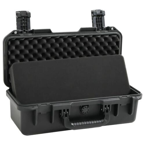 Transportabel flightcase 46,5x21,5x17,5 cm PP sort