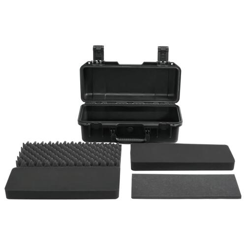 Transportabel flightcase 46,5x21,5x17,5 cm PP sort