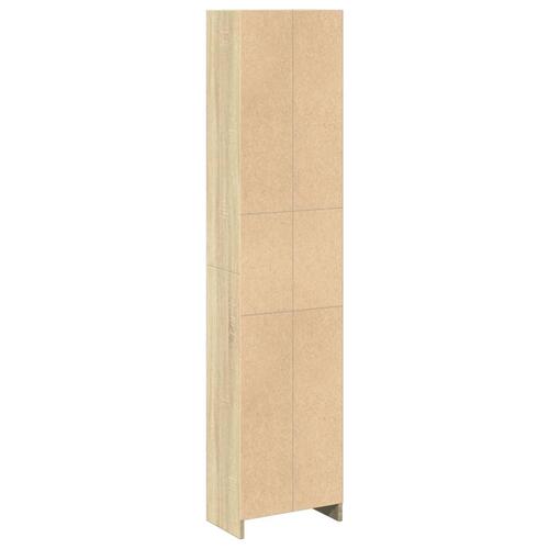 Bogreol 40x24x176 cm konstrueret træ sonoma-eg