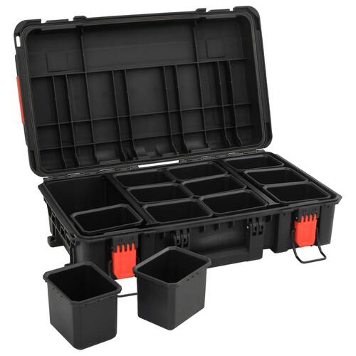 Transportabel flightcase 56,5x34x16 cm PP sort