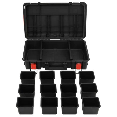 Transportabel flightcase 56,5x34x16 cm PP sort