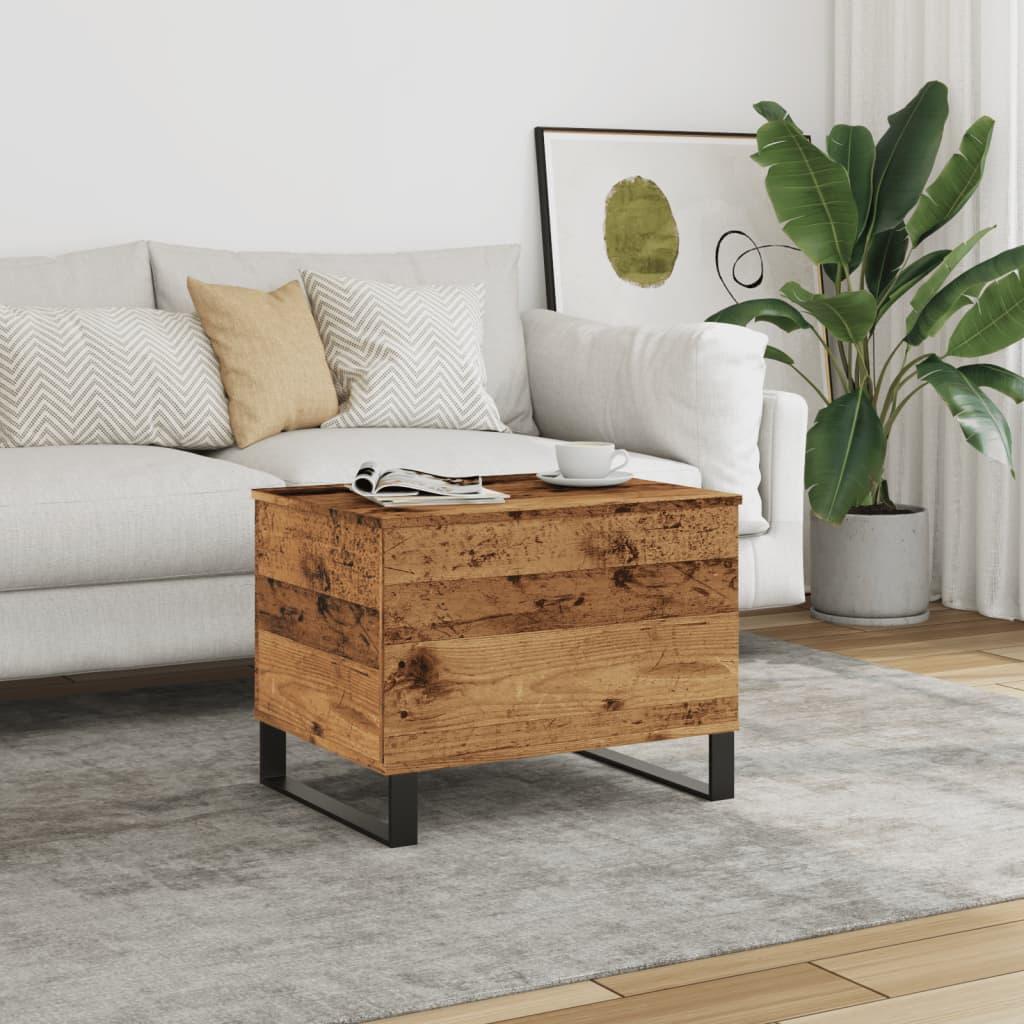 Sofabord 60x44,5x45 cm konstrueret træ gammeldags træ
