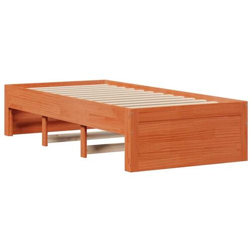Sengeramme m. skuffer 90x200 cm uden madras massivt fyr brun