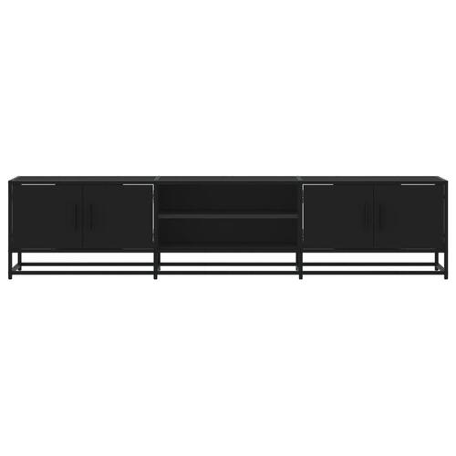 Tv-bord 180x35x41 cm konstrueret træ sort