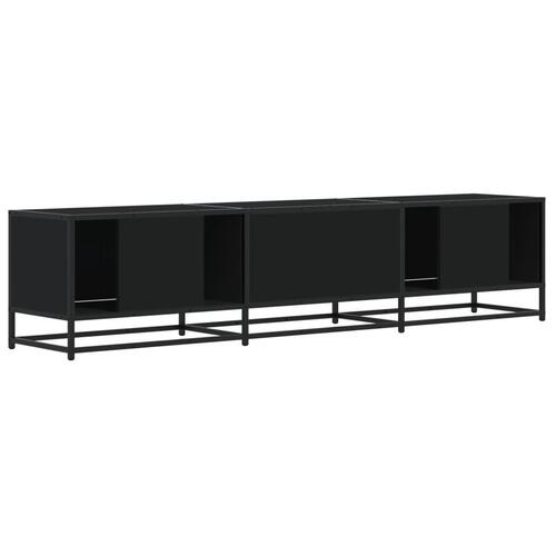 Tv-bord 180x35x41 cm konstrueret træ sort