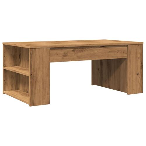 Sofabord 102x55x42 cm konstrueret træ kunsteg