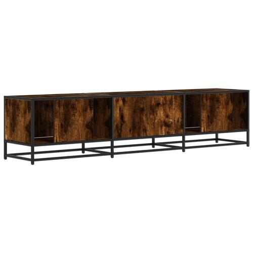 Tv-bord 180x35x41 cm konstrueret træ røget egetræsfarve