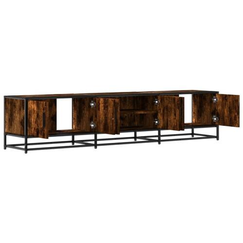 Tv-bord 180x35x41 cm konstrueret træ røget egetræsfarve
