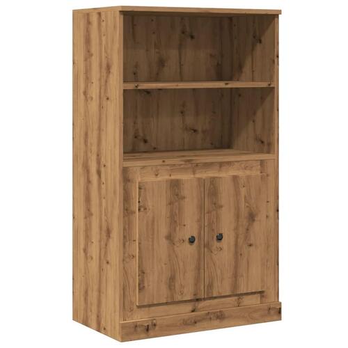 Skænk 60x35,5x103,5 cm konstrueret træ egetræsfarve