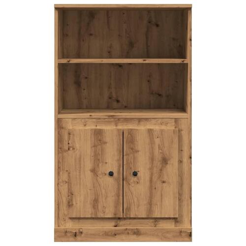 Skænk 60x35,5x103,5 cm konstrueret træ egetræsfarve