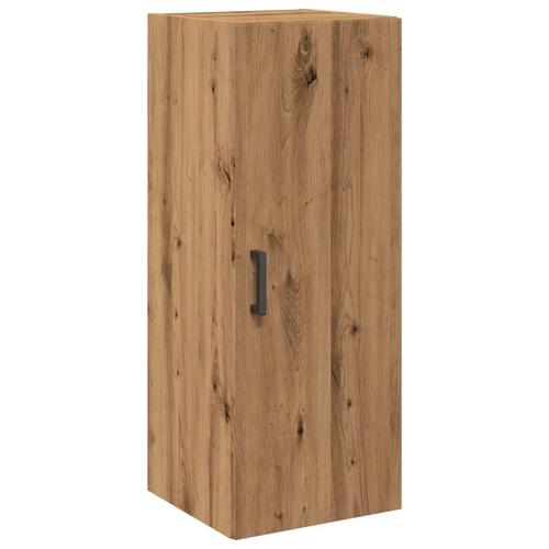 Vægskab 34,5x34x90 cm konstrueret træ egetræslook