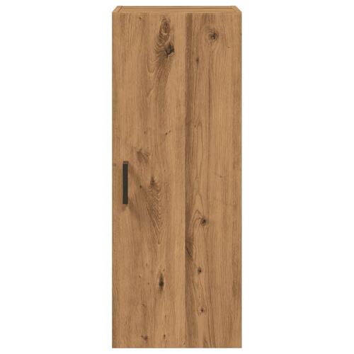 Vægskab 34,5x34x90 cm konstrueret træ egetræslook