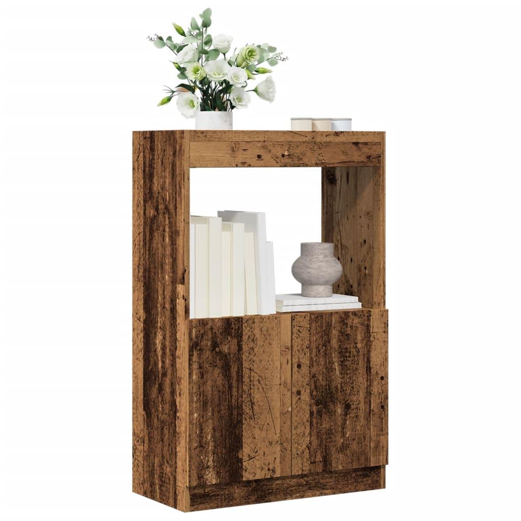 Skab 63x33x100 cm konstrueret træ antikt træ
