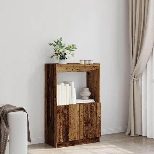 Skab 63x33x100 cm konstrueret træ antikt træ