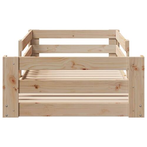 Sengeramme uden madras 75x190 cm massivt fyrretræ