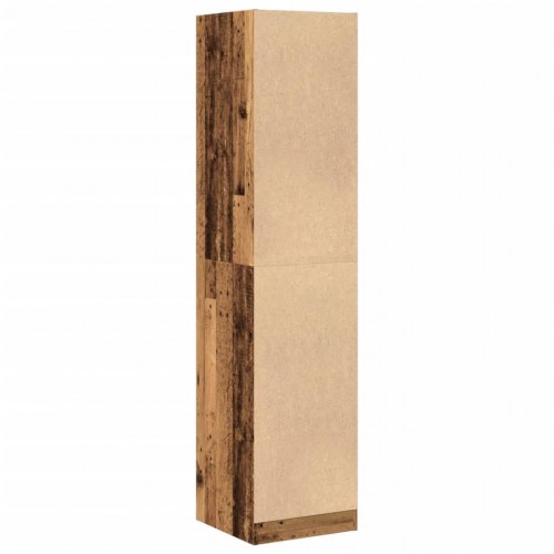 Apotekerskab 40×41×174,5 cm - konstrueret træ i gammelt træ-look