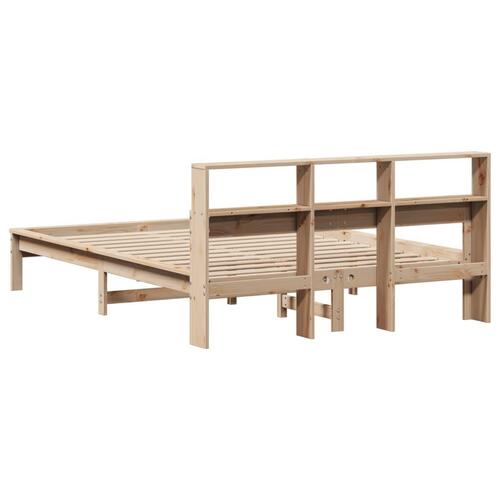 Sengeramme uden madras 150x200 cm massivt fyrretræ
