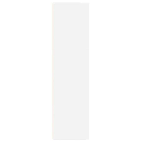 Bogreol 40x30x114 cm konstrueret træ hvid