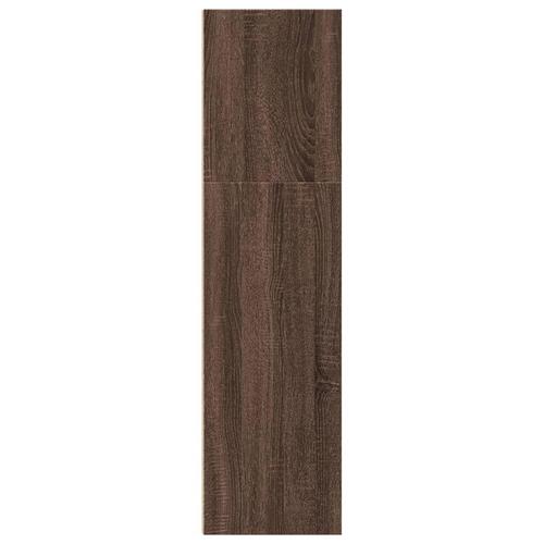 Bogreol 40x30x114 cm konstrueret træ brun egetræsfarve