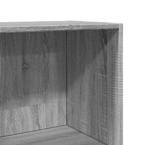 Bogreol 40x30x189 cm konstrueret træ grå sonoma-eg