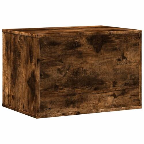 Toiletskjuler kattebakke 60x40x40 cm konstrueret træ røget eg