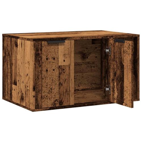 Toiletskjuler kattebakke 80x50x45 cm konstrueret træ gammelt eg