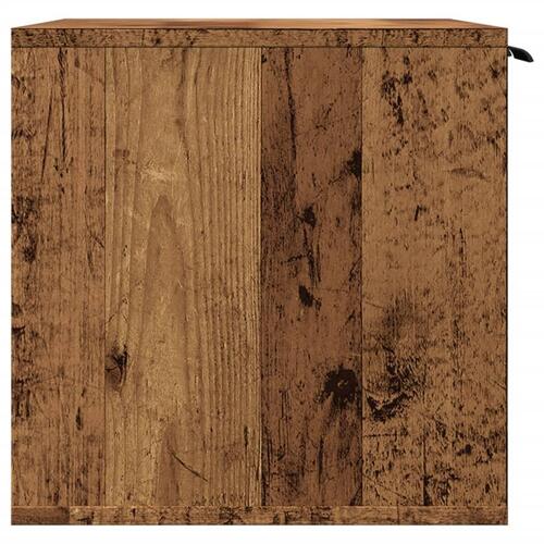 Toiletskjuler kattebakke 80x50x45 cm konstrueret træ gammelt eg