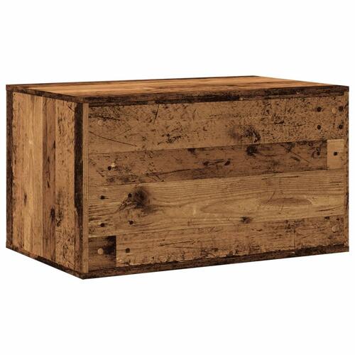 Toiletskjuler kattebakke 80x50x45 cm konstrueret træ gammelt eg