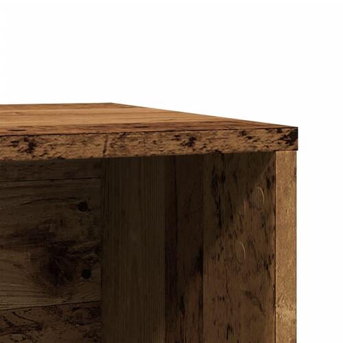 Toiletskjuler kattebakke 80x50x45 cm konstrueret træ gammelt eg