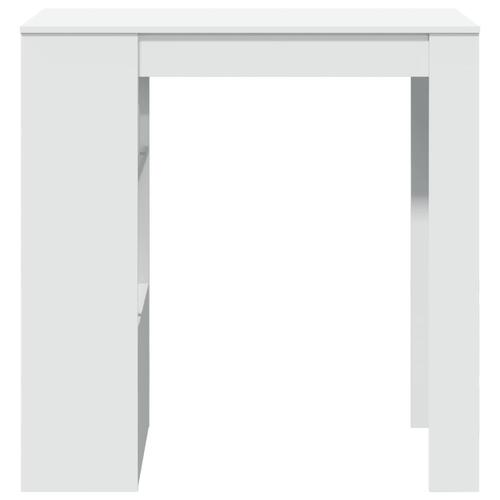 Barbord med stativer 102x50x103,5 cm konstrueret træ hvid