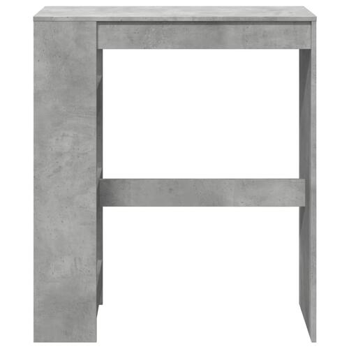 Barbord med stativer 90x40x103,5 cm konstrueret træ betongrå