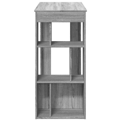 Barbord m.stativer 102x50x103,5cm konstrueret træ grå sonoma-eg