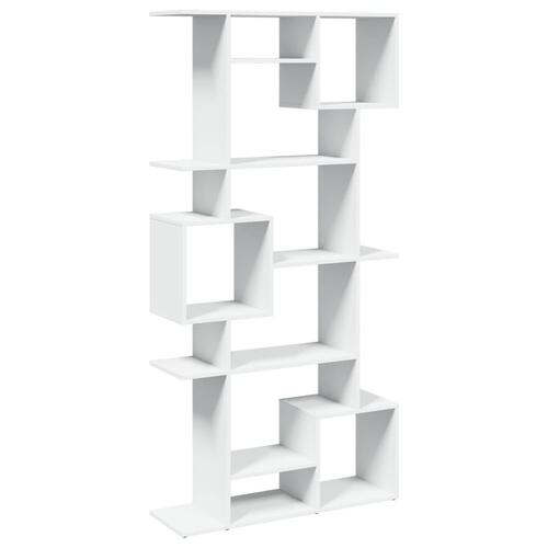 Bogreol 92x29x188 cm konstrueret træ hvid