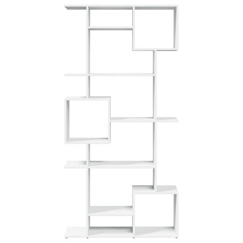 Bogreol 92x29x188 cm konstrueret træ hvid
