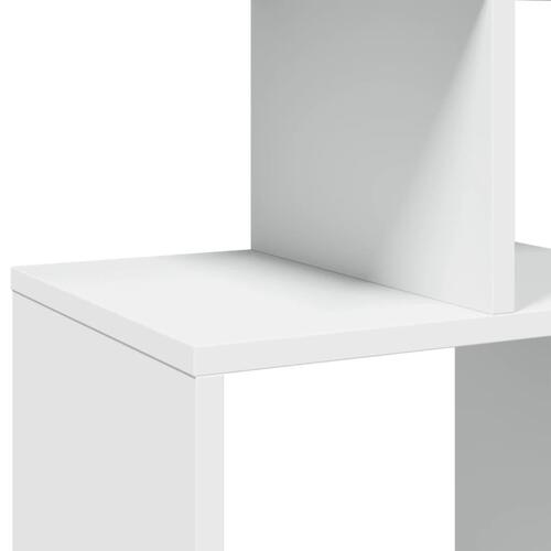 Bogreol 92x29x188 cm konstrueret træ hvid