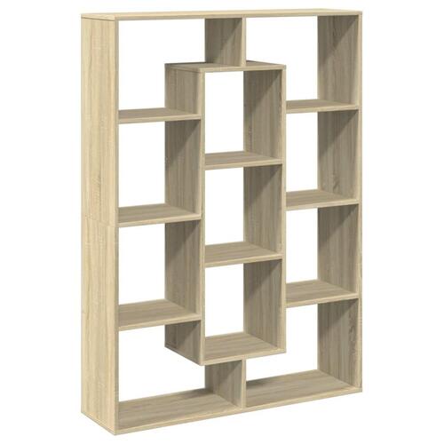 Bogskab 102x29x143 cm konstrueret træ sonoma-eg