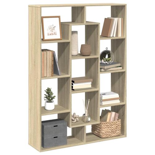 Bogskab 102x29x143 cm konstrueret træ sonoma-eg