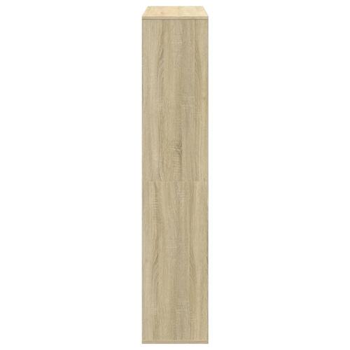 Bogskab 102x29x143 cm konstrueret træ sonoma-eg