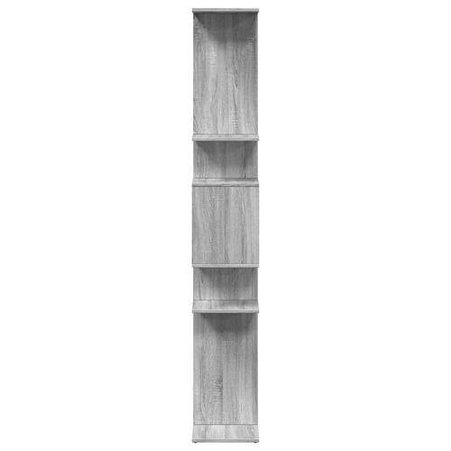 Bogreol 92x29x188 cm konstrueret træ grå sonoma-eg
