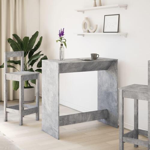 Barbord 102x50x103,5 cm konstrueret træ betongrå