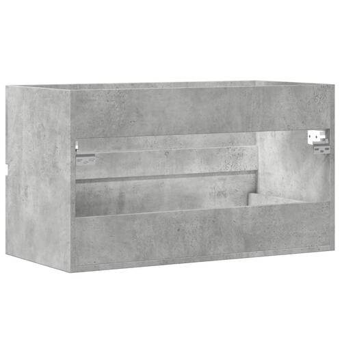 Vaskeskab 90x38,5x45 cm konstrueret træ betongrå
