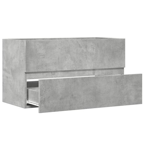 Vaskeskab 90x38,5x45 cm konstrueret træ betongrå
