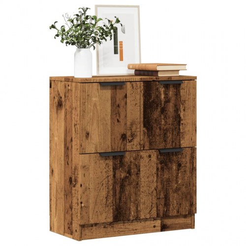 Skænk 60×30×70 cm i konstrueret træ - antikt trælook