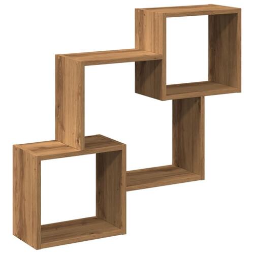 Vægskab 78x18x71 cm konstrueret træ kunsteg