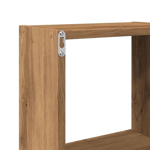 Vægskab 78x18x71 cm konstrueret træ kunsteg