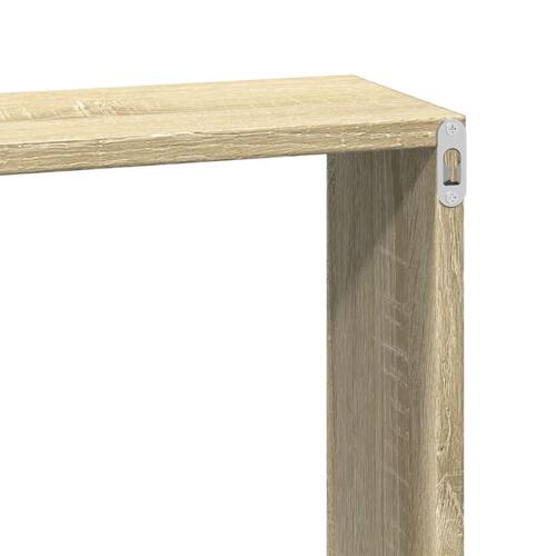 Vægskab 60x16x30 cm konstrueret træ sonoma-eg