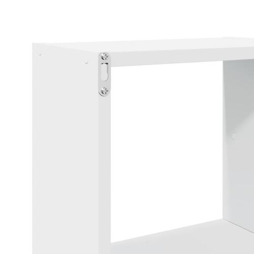 Vægskab 78x18x71 cm konstrueret træ hvid