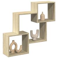 Vægskab 78x18x71 cm konstrueret træ sonoma-eg